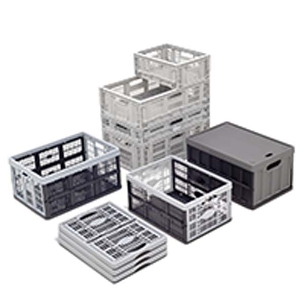 Collapsible storage boxes